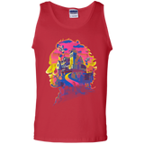 T-Shirts Red / S Beetlejuice Silhouette Men's Tank Top