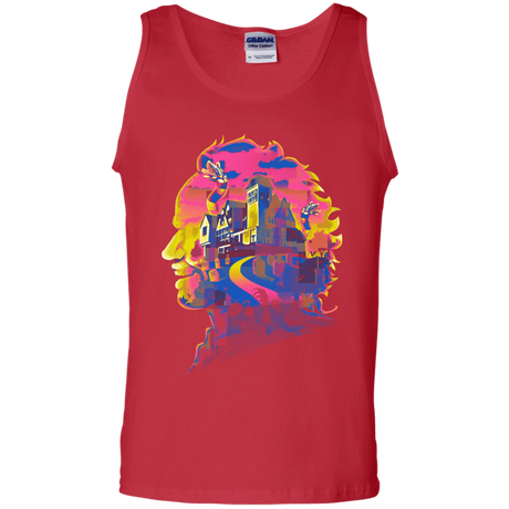 T-Shirts Red / S Beetlejuice Silhouette Men's Tank Top