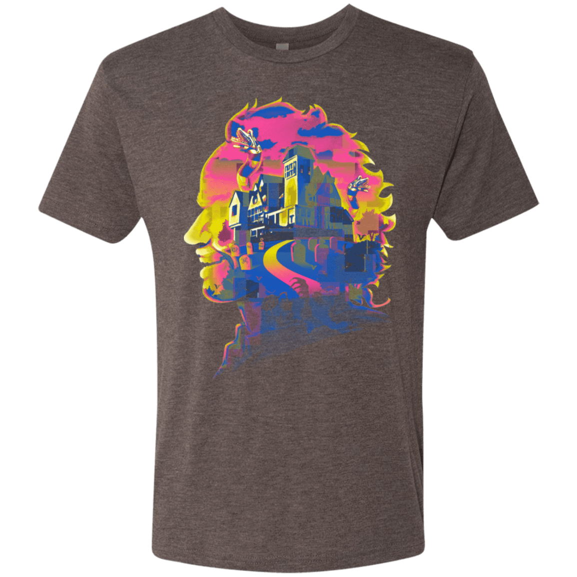 T-Shirts Macchiato / S Beetlejuice Silhouette Men's Triblend T-Shirt