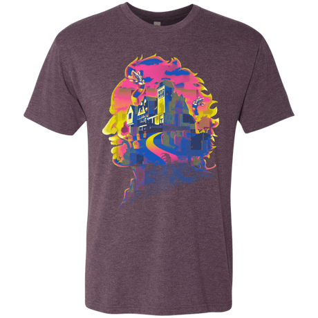 T-Shirts Vintage Purple / S Beetlejuice Silhouette Men's Triblend T-Shirt