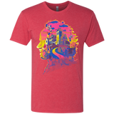 T-Shirts Vintage Red / S Beetlejuice Silhouette Men's Triblend T-Shirt