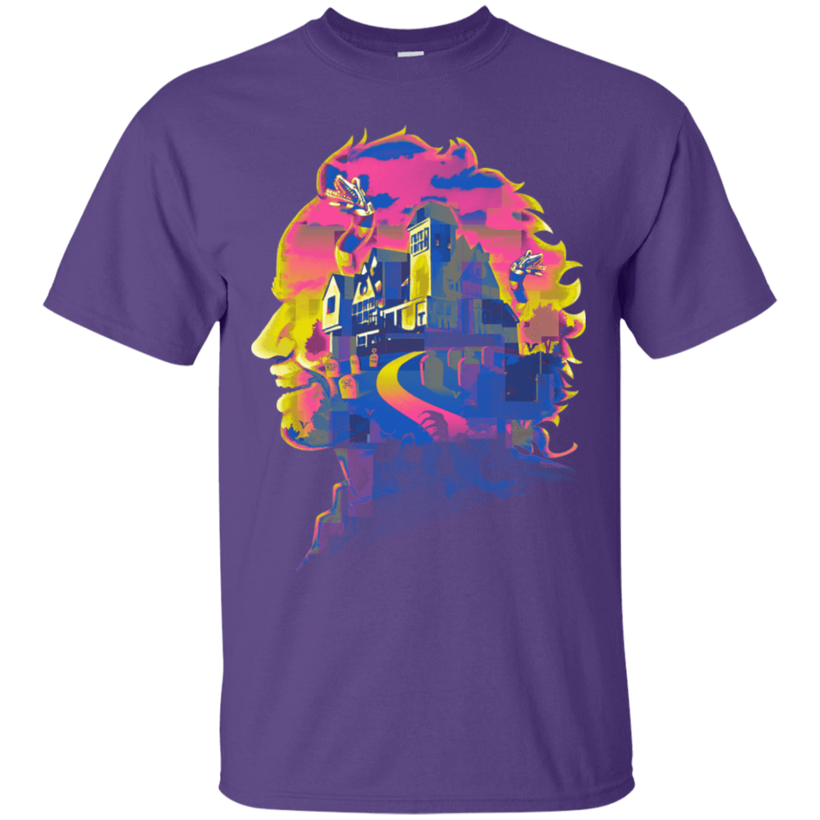 T-Shirts Purple / S Beetlejuice Silhouette T-Shirt