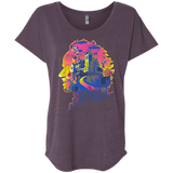 T-Shirts Vintage Purple / X-Small Beetlejuice Silhouette Triblend Dolman Sleeve