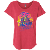 T-Shirts Vintage Red / X-Small Beetlejuice Silhouette Triblend Dolman Sleeve