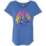 T-Shirts Vintage Royal / X-Small Beetlejuice Silhouette Triblend Dolman Sleeve