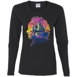 T-Shirts Black / S Beetlejuice Silhouette Women's Long Sleeve T-Shirt