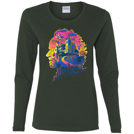 T-Shirts Forest / S Beetlejuice Silhouette Women's Long Sleeve T-Shirt