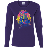 T-Shirts Purple / S Beetlejuice Silhouette Women's Long Sleeve T-Shirt