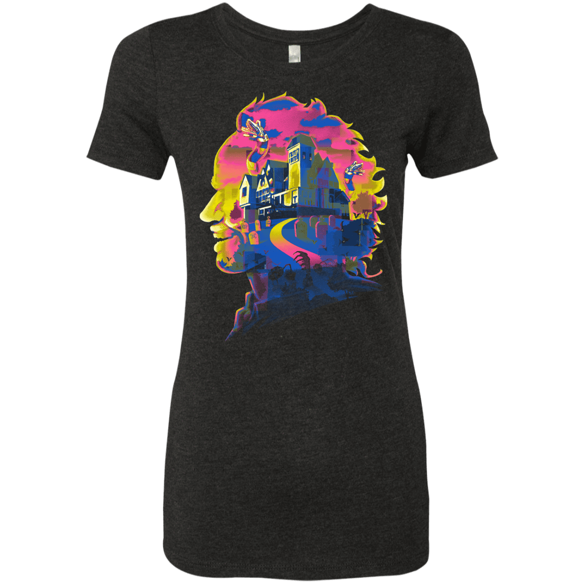 T-Shirts Vintage Black / S Beetlejuice Silhouette Women's Triblend T-Shirt