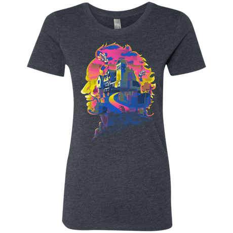 T-Shirts Vintage Navy / S Beetlejuice Silhouette Women's Triblend T-Shirt