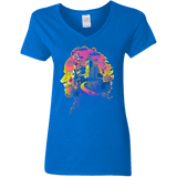 T-Shirts Royal / S Beetlejuice Silhouette Women's V-Neck T-Shirt