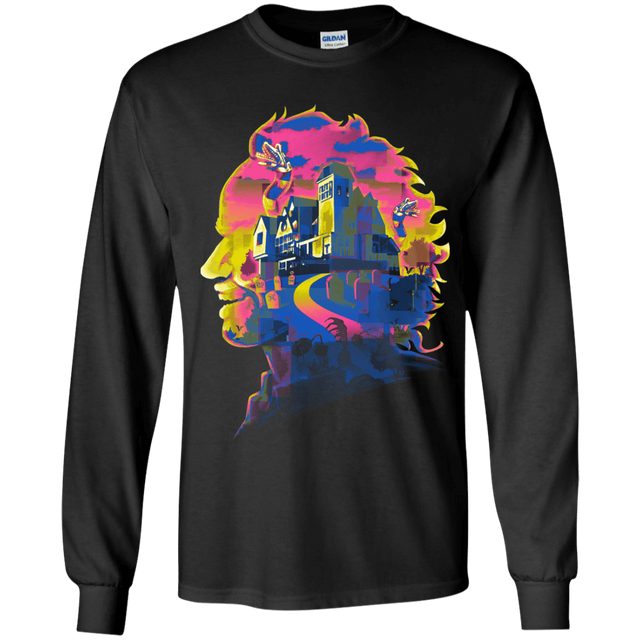 T-Shirts Black / YS Beetlejuice Silhouette Youth Long Sleeve T-Shirt