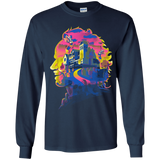 T-Shirts Navy / YS Beetlejuice Silhouette Youth Long Sleeve T-Shirt