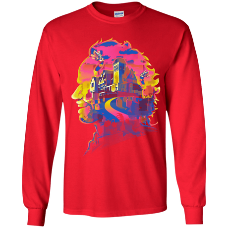 T-Shirts Red / YS Beetlejuice Silhouette Youth Long Sleeve T-Shirt