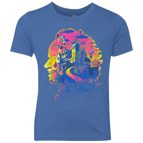T-Shirts Vintage Royal / YXS Beetlejuice Silhouette Youth Triblend T-Shirt