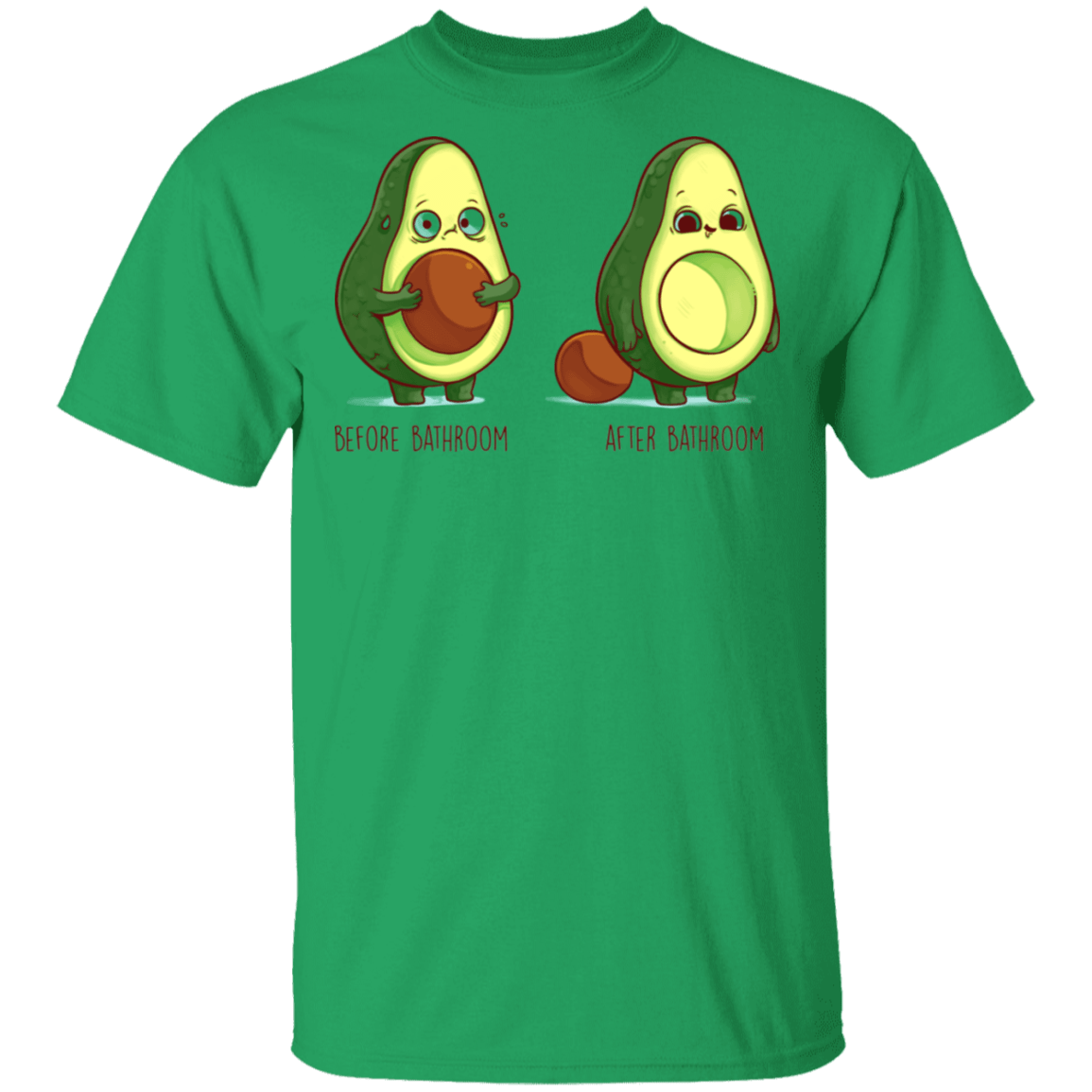 T-Shirts Irish Green / S Before After Bathroom T-Shirt