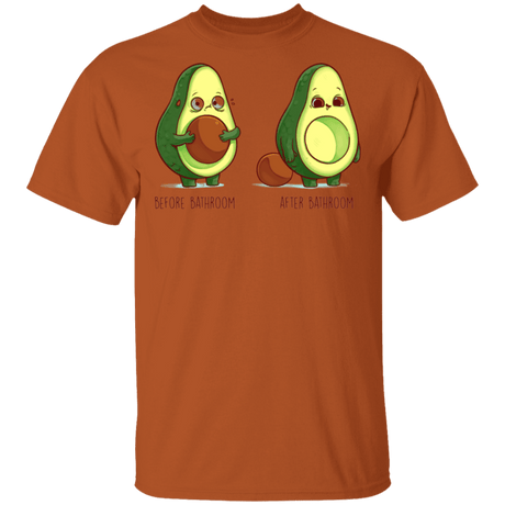 T-Shirts Texas Orange / S Before After Bathroom T-Shirt