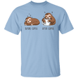 T-Shirts Light Blue / S Before After Coffee Sloth T-Shirt