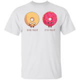 T-Shirts White / S Before After Makeup Donut T-Shirt