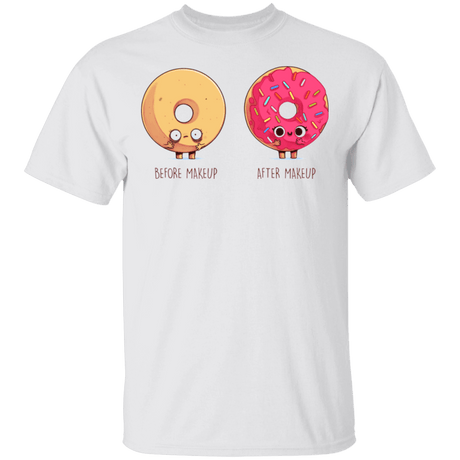 T-Shirts White / S Before After Makeup Donut T-Shirt