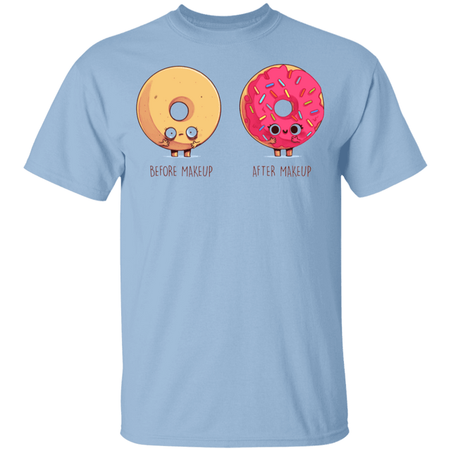 T-Shirts Light Blue / YXS Before After Makeup Donut Youth T-Shirt