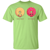 T-Shirts Mint Green / YXS Before After Makeup Donut Youth T-Shirt