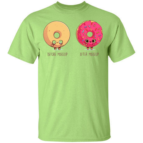 T-Shirts Mint Green / YXS Before After Makeup Donut Youth T-Shirt