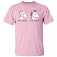 T-Shirts Light Pink / S Before After Makeup Unicorn T-Shirt