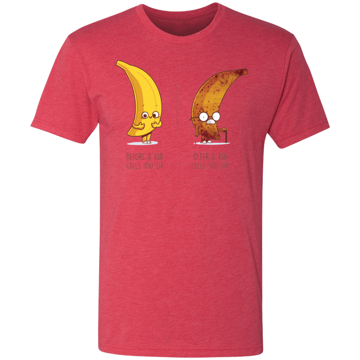 T-Shirts Vintage Red / S Before After Sir Men's Triblend T-Shirt