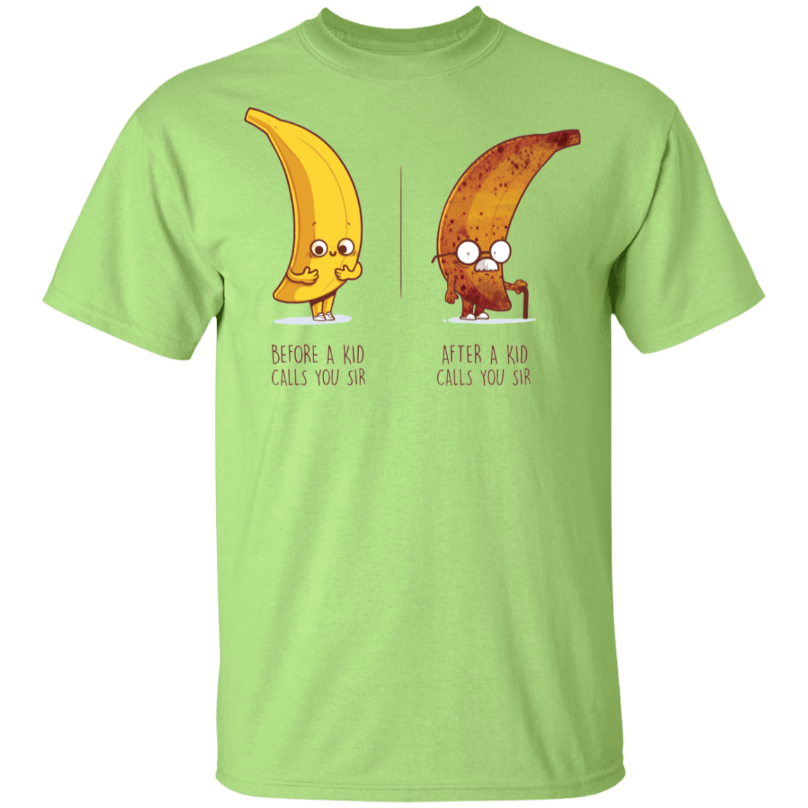 T-Shirts Mint Green / YXS Before After Sir Youth T-Shirt