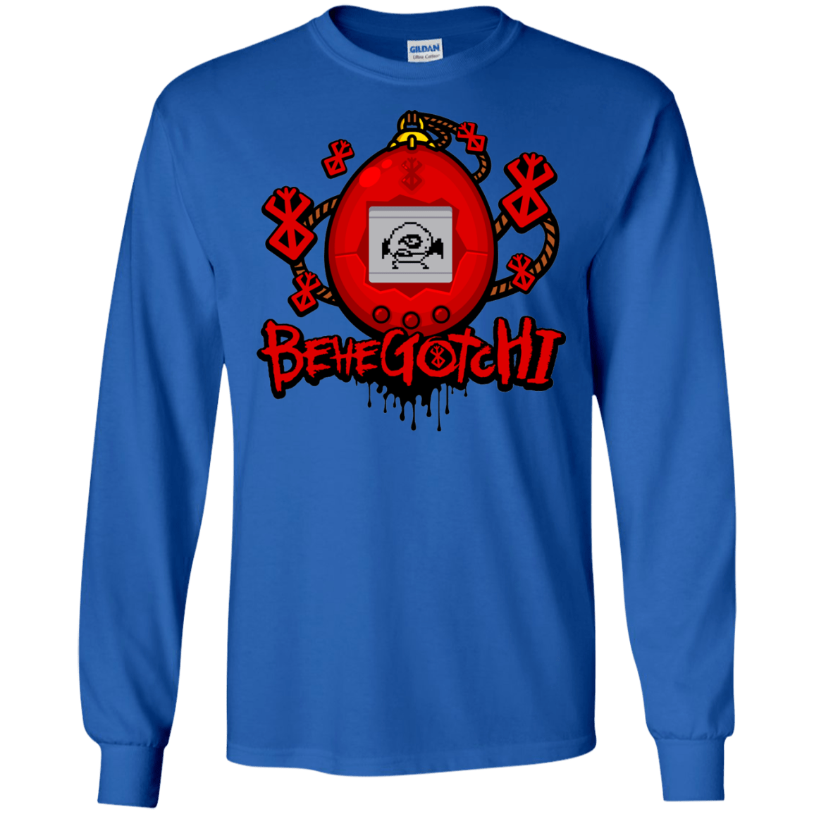 T-Shirts Royal / S BeheGotchi Men's Long Sleeve T-Shirt