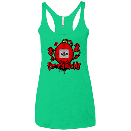 T-Shirts Envy / X-Small BeheGotchi Women's Triblend Racerback Tank