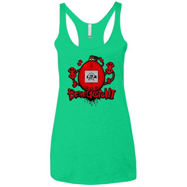T-Shirts Envy / X-Small BeheGotchi Women's Triblend Racerback Tank