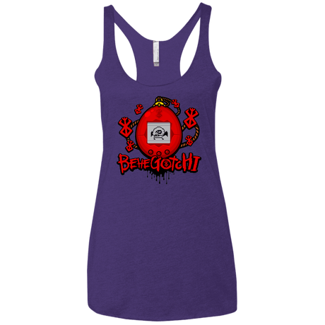 T-Shirts Purple Rush / X-Small BeheGotchi Women's Triblend Racerback Tank