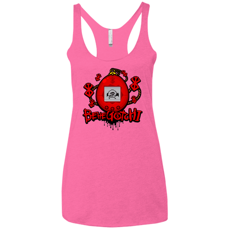 T-Shirts Vintage Pink / X-Small BeheGotchi Women's Triblend Racerback Tank