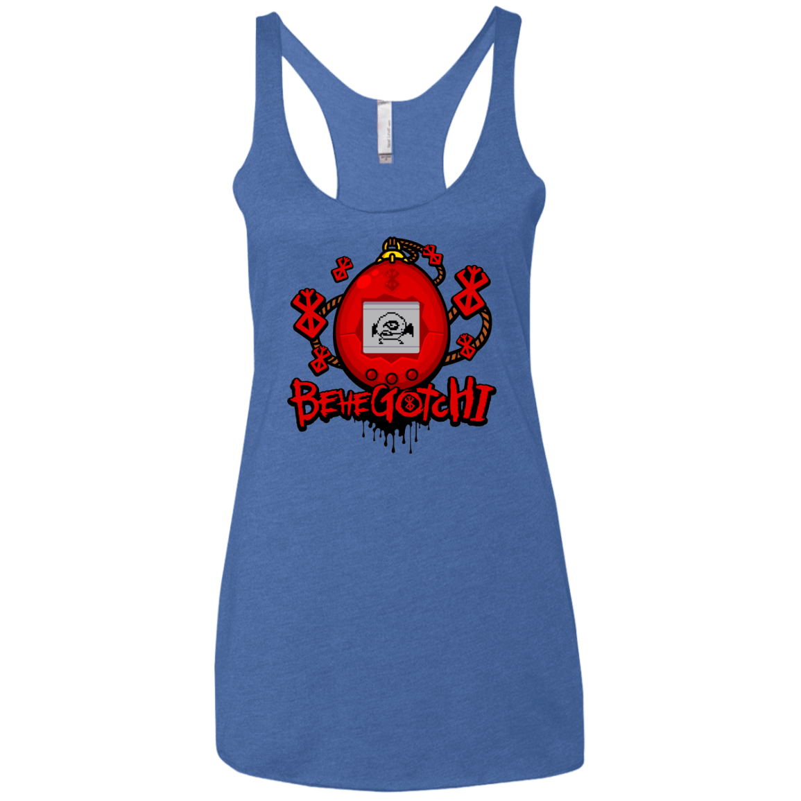 T-Shirts Vintage Royal / X-Small BeheGotchi Women's Triblend Racerback Tank