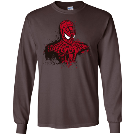 T-Shirts Dark Chocolate / S Behind the Mask Men's Long Sleeve T-Shirt