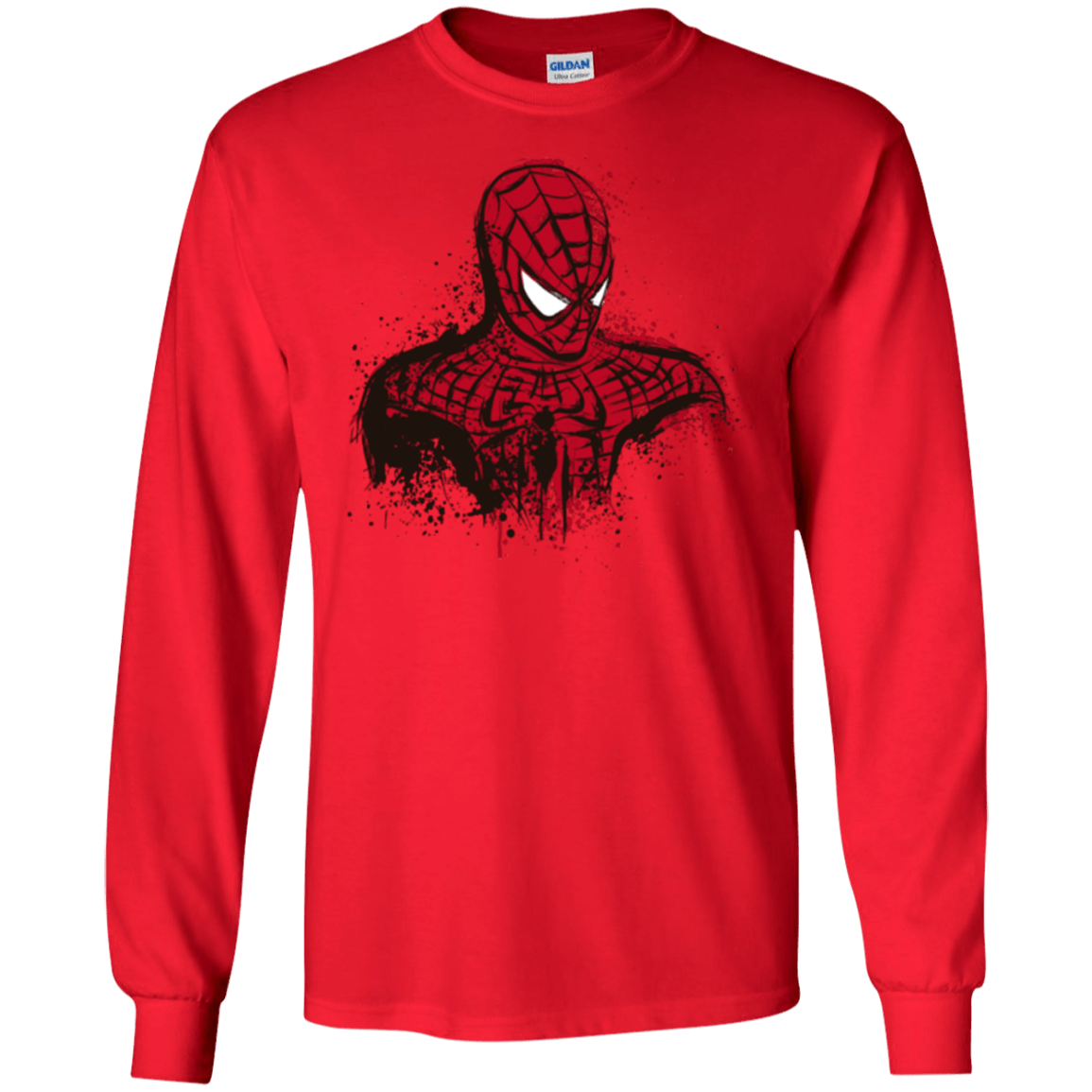 T-Shirts Red / S Behind the Mask Men's Long Sleeve T-Shirt