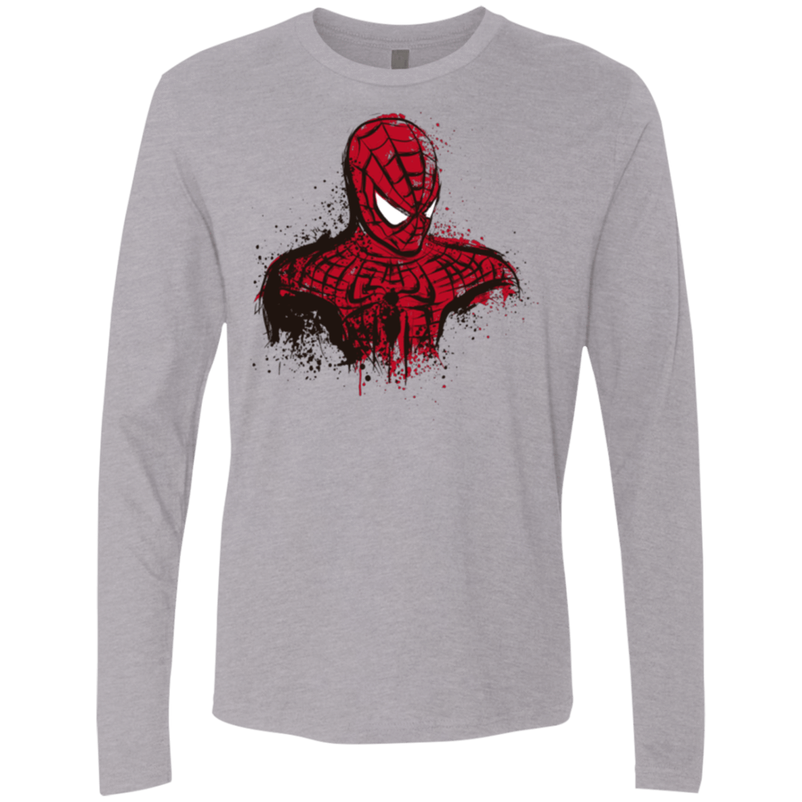 T-Shirts Heather Grey / Small Behind The Mask Men's Premium Long Sleeve