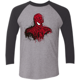 T-Shirts Premium Heather/ Vintage Black / X-Small Behind The Mask Men's Triblend 3/4 Sleeve