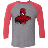 T-Shirts Premium Heather/ Vintage Red / X-Small Behind The Mask Men's Triblend 3/4 Sleeve