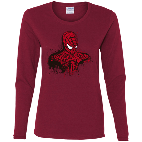 T-Shirts Cardinal / S Behind the Mask Women's Long Sleeve T-Shirt