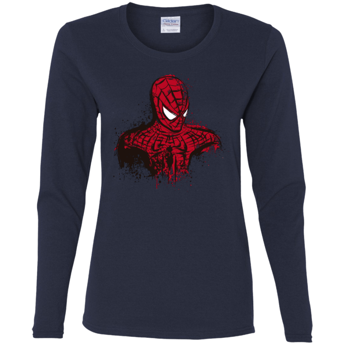 T-Shirts Navy / S Behind the Mask Women's Long Sleeve T-Shirt