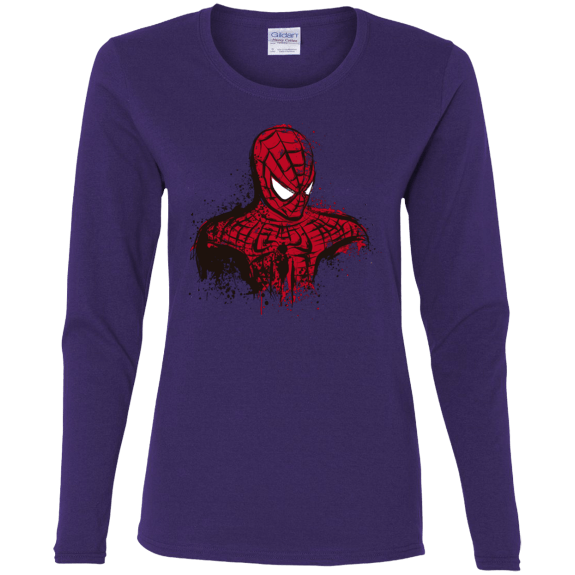 T-Shirts Purple / S Behind the Mask Women's Long Sleeve T-Shirt