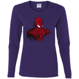 T-Shirts Purple / S Behind the Mask Women's Long Sleeve T-Shirt