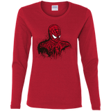 T-Shirts Red / S Behind the Mask Women's Long Sleeve T-Shirt