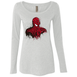 T-Shirts Heather White / Small Behind The Mask Women's Triblend Long Sleeve Shirt