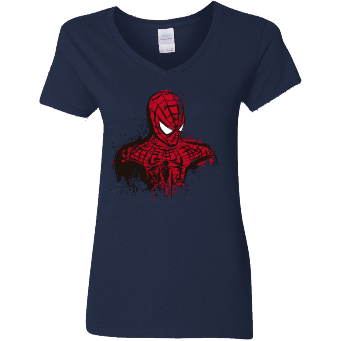 T-Shirts Navy / S Behind the Mask Women's V-Neck T-Shirt