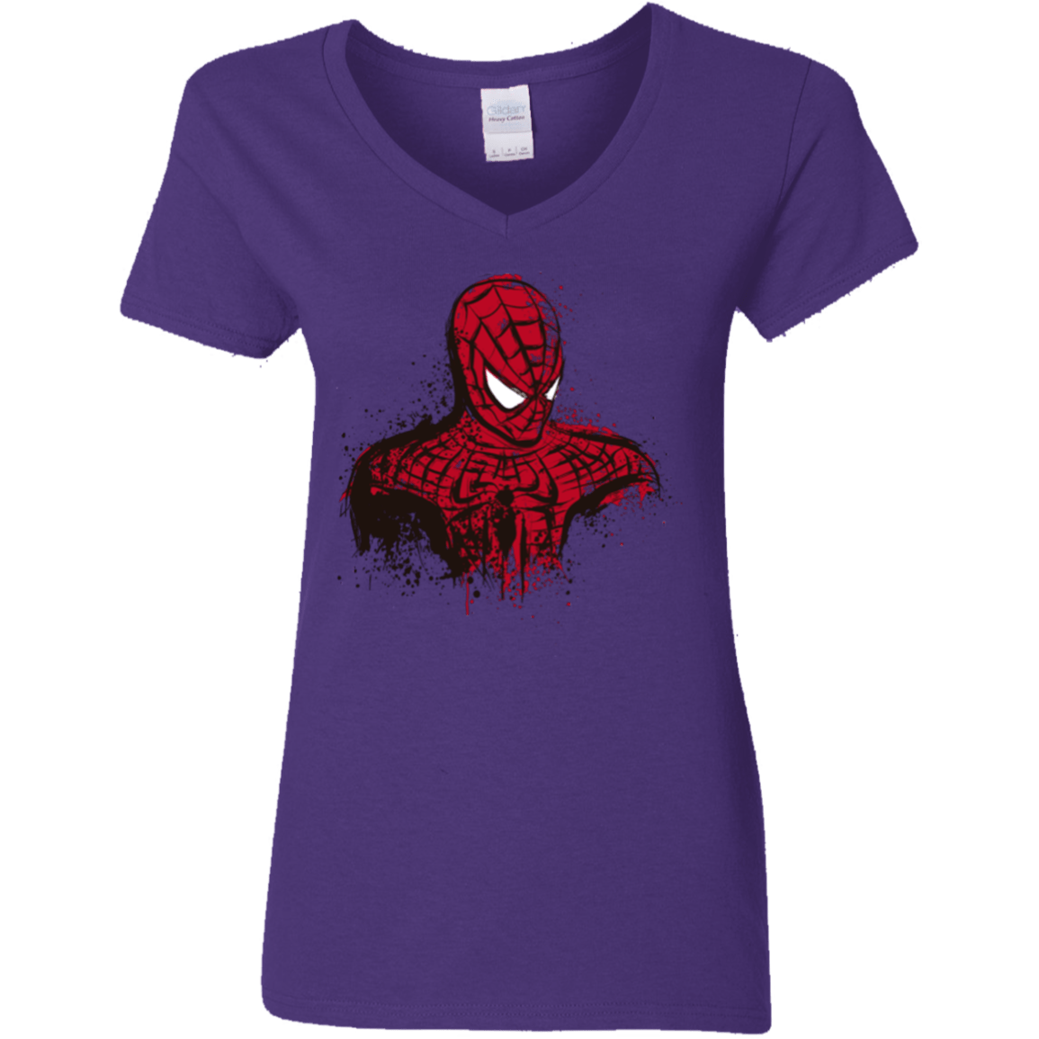 T-Shirts Purple / S Behind the Mask Women's V-Neck T-Shirt