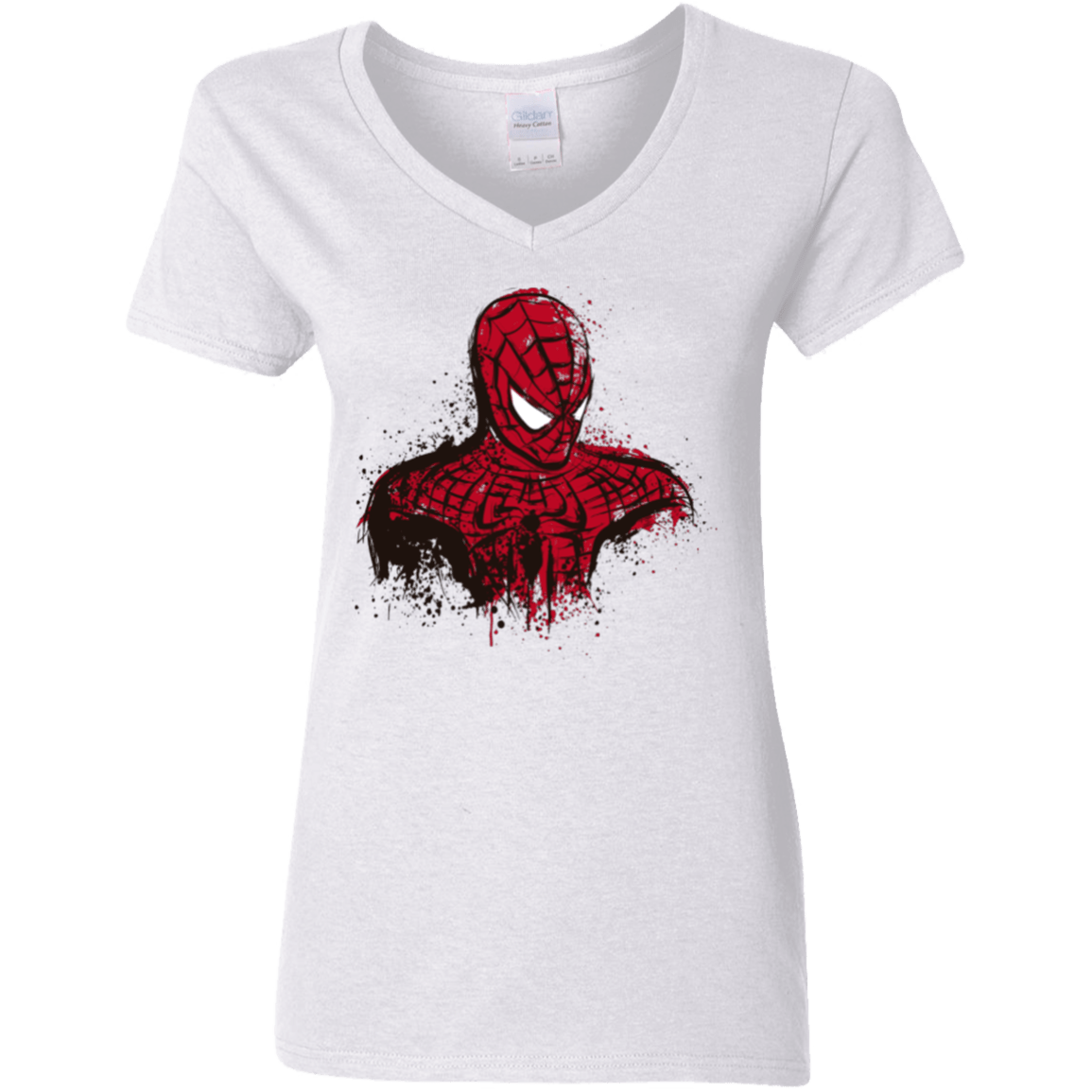 T-Shirts White / S Behind the Mask Women's V-Neck T-Shirt